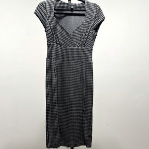 Banana Republic Elegant Black and Gray Dress